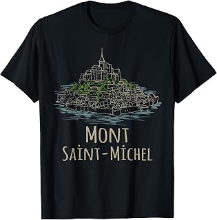 Le Mont Saint Michel city souvenir T-Shirt