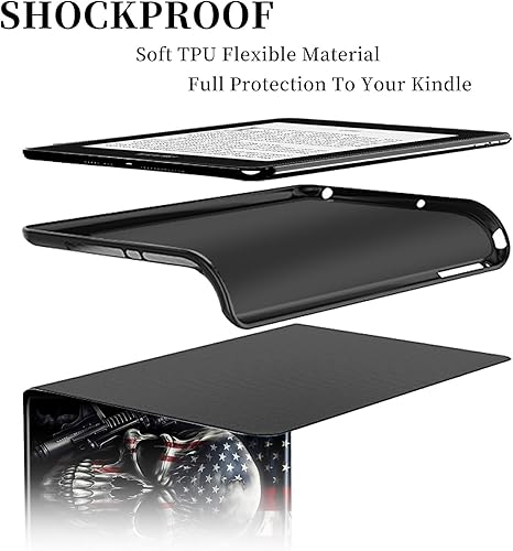 Miniatura 7 de BVDIKMI Funda para Kindle de 6 pulgadas (versión 11 generación 2022), funda delgada de piel sintética con encendido y apagado automático para Kindle