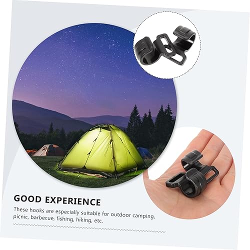 Miniatura 7 de Kisangel 20 ganchos de plástico para exteriores, ganchos para poste de tipi, clips de poste para toldo, mini abejas, colgador de plástico, sombrero