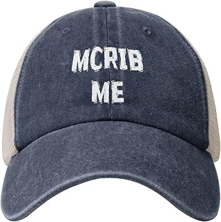 Mcrib Me Funny Trucker Hat Adult Humor Gag Joke Gift Men Women Dad Baseball Cap
