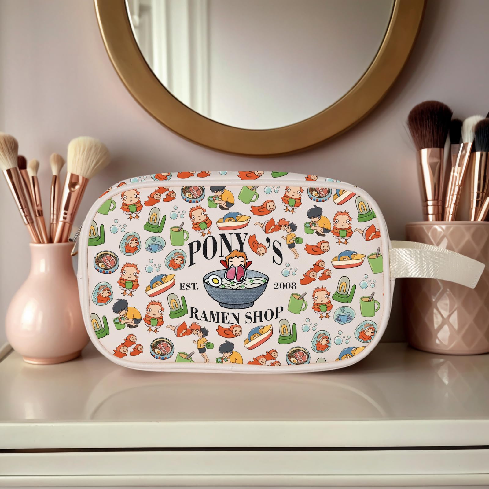 Animated Movie Clear Makeup Bag Japanese Anime Inspired Gift Anime Ponyo Lover Merch (Ramen Shop CBag EU) - Image 4