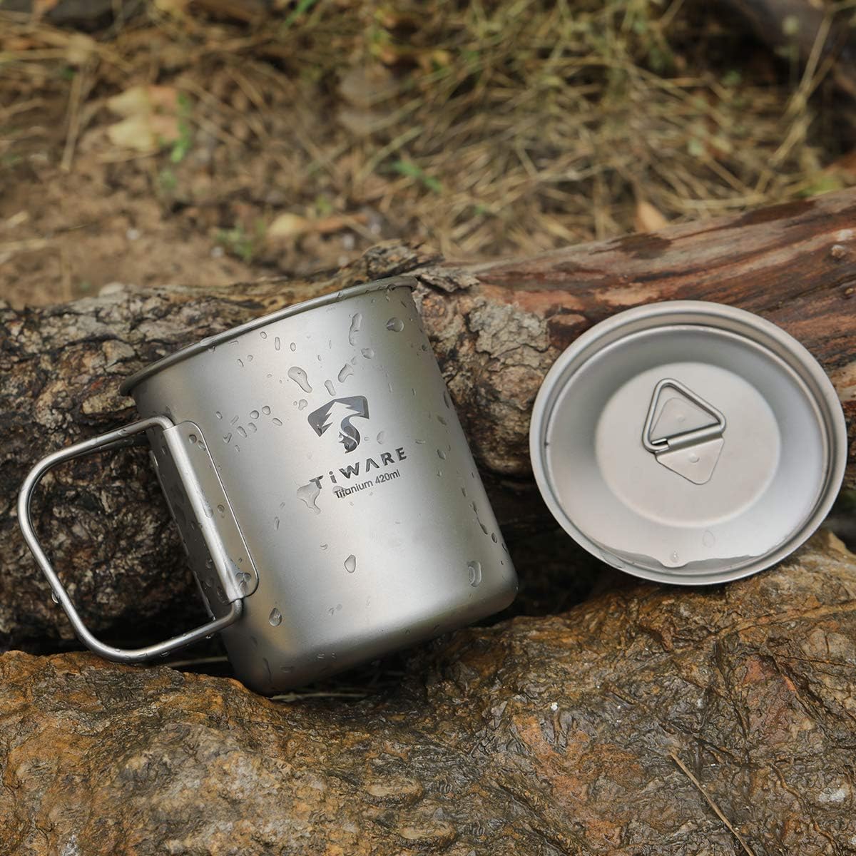 Tasse à Double paroi en titane pour Camping en plein air, tasses à thé de 450ml, Mini tasse de 120ml, tasse à café de 180ml, vaisselle de Camping de 300ml, Voyage sans