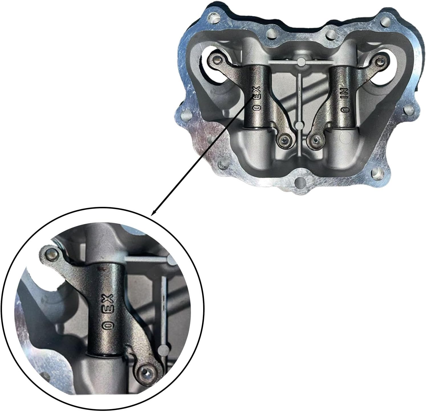 Compatible with Honda TRX250 TE T、M X EX 2001-2025 Complete Cylinder Kit with Gaskets, Piston Rings, Head Assembly and Crankshaft (TRX250 cylinder head cover)