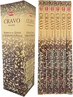 Incenso Indiano Hem Cravo - Prosperidade e Sucesso 6 Caixas