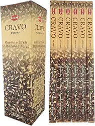Incenso Indiano Hem Cravo - Prosperidade e Sucesso 6 Caixas