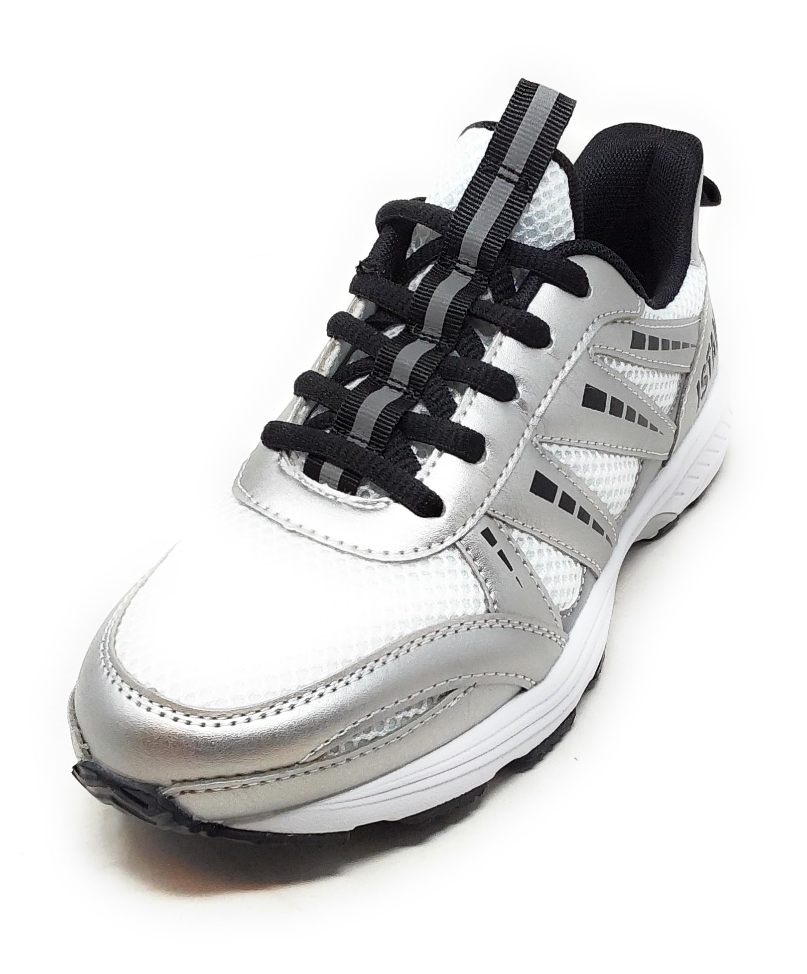 Scarpe Sportive Donna Antipronazione e Antitorsione,Bianco Argento,ModelloIMAA3913, Suola con Doppia Densità
