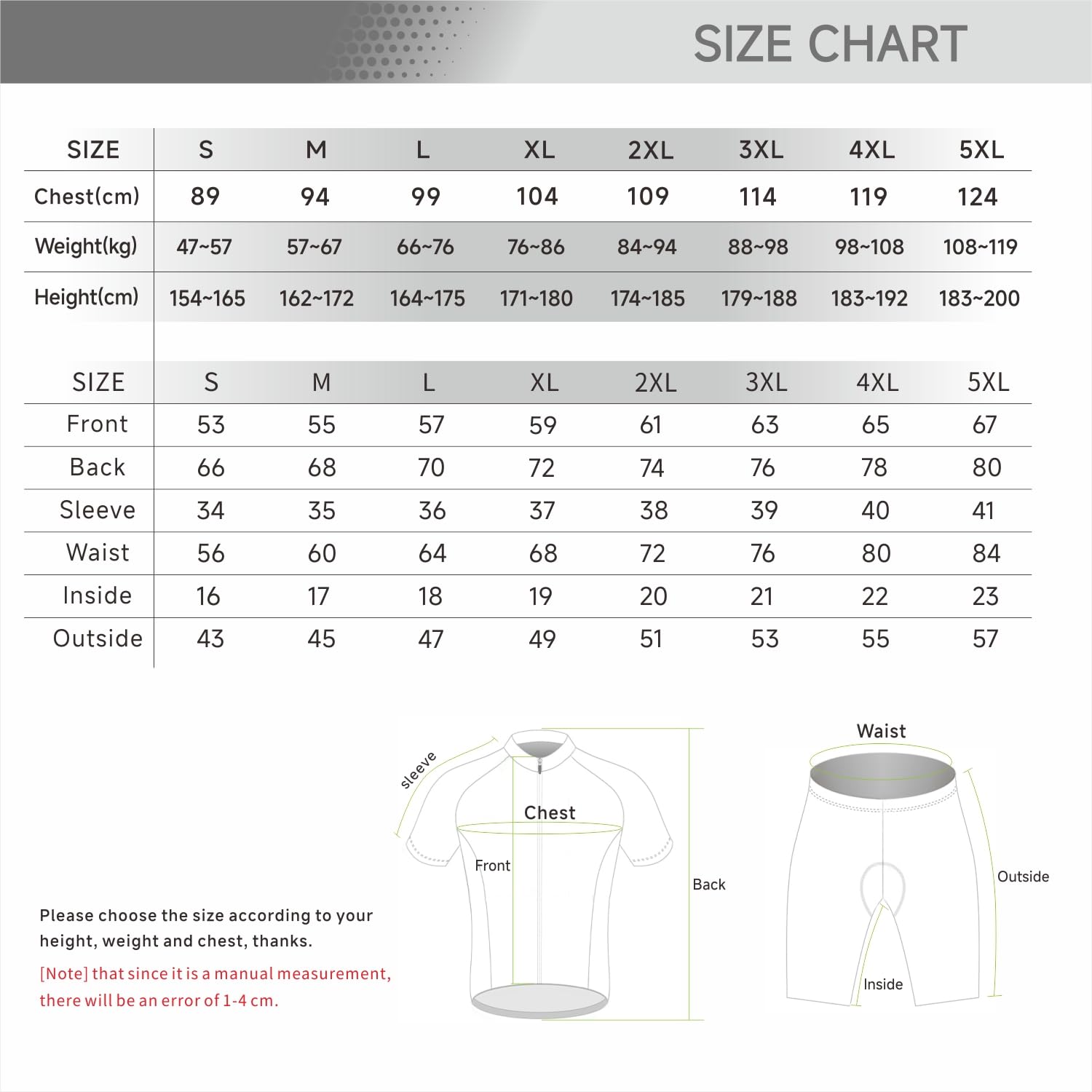 Completo Ciclismo Uomo Estivo Abbigliamento Mountain Bike Tuta mtb Maglia Ciclismo Manica Corta e Pantaloncini Bici Imbottiti Salopette Gel