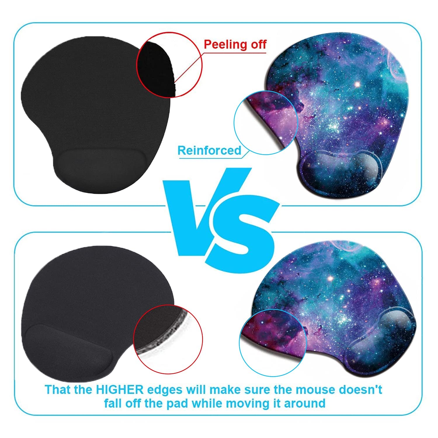 Mouse Pad- Super-Gel Mini Round Mouse Pad- Wrist Rest - View #5