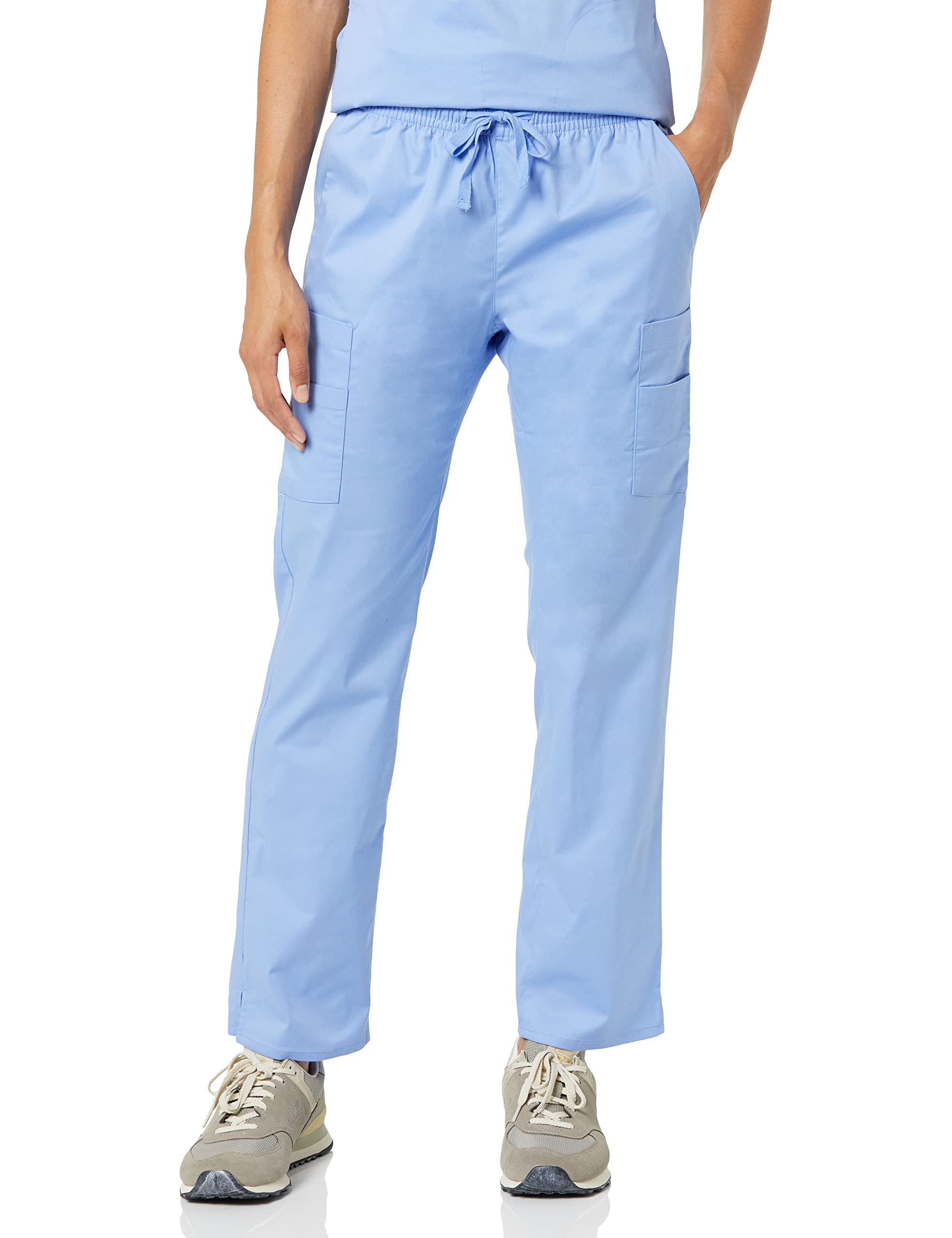 Amazon Essentials Women's Quick-Dry Stretch Scrub Trousers (Available in Plus Size), Cornflower Blue, XXL Plus
