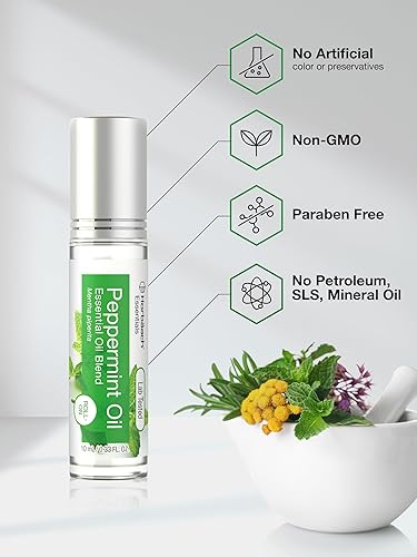 Miniatura 3 de Horbaach - Mezcla de aceite esencial de lavanda, 0.33 onzas líquidas (paquete de 2)  Rodillo para la piel  por Horbaach