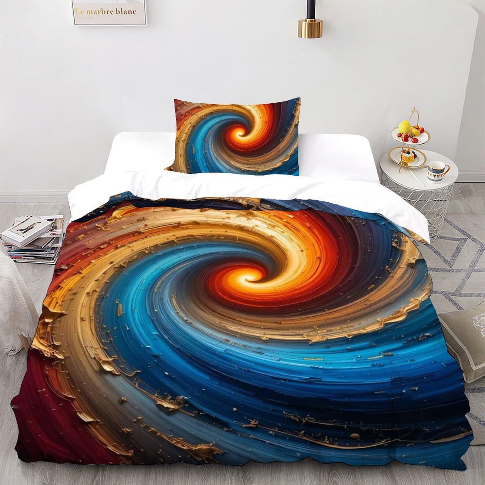 Ensemble d'impression 3D tourbillon de couleur pour transformer l'ambiance de la chambre ado