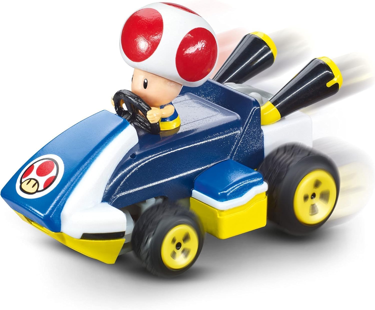 Carrera RC 2.4GHz Mario Kart Mini RC, Toad I Officially Licensed I 1:50 Scale Collectible I Ready to Run I For Ages 6+