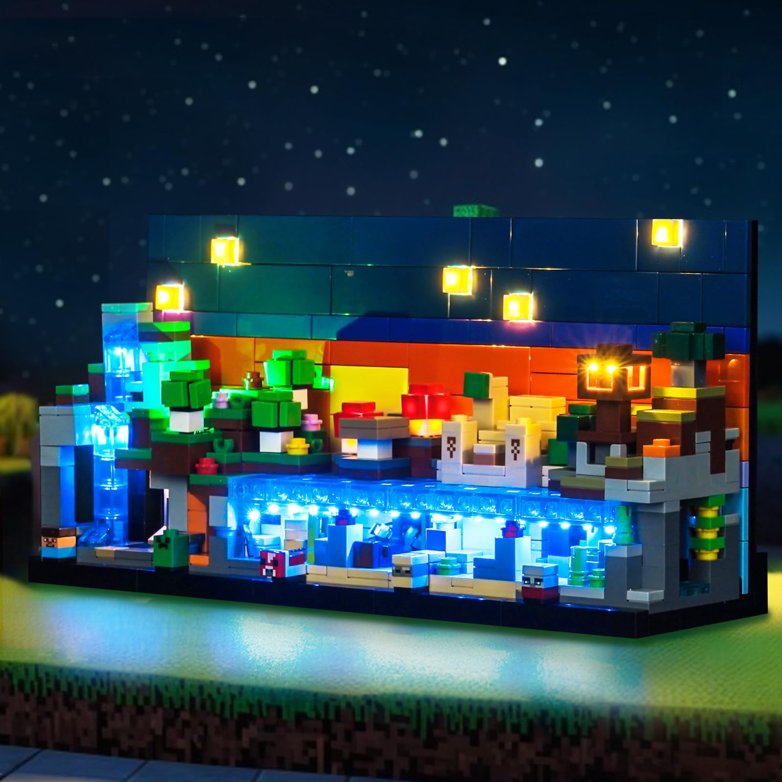 LocoLee Licht Kompatibel mit Lego 21589 Mini Biomes (Kein - Lego-Set) Dekorative Beleuchtung Set Compatible with Lego Mini-Biome 21589