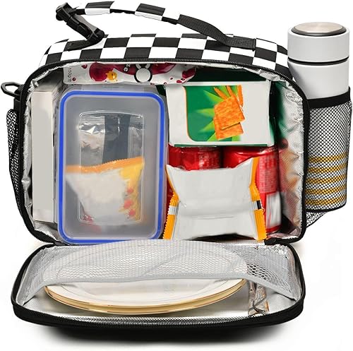 Miniatura 10 de Soccer Ball Water Lunch Box for Boys Girls Football Insulated Lunch Bag Kids Cooler Tote Shoulder Strap Reusable School Picnic Travel Office