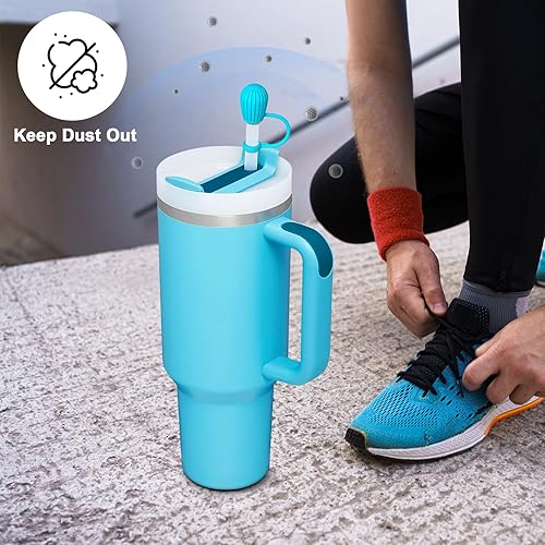 Miniatura 7 de YOELIKE Stanley, Simple Modern, Owala, Yeti, Reduce, Hydro Flask y todas las marcas de popote de vaso de 6 a 0.472 in, apto para lavavajillas, sin