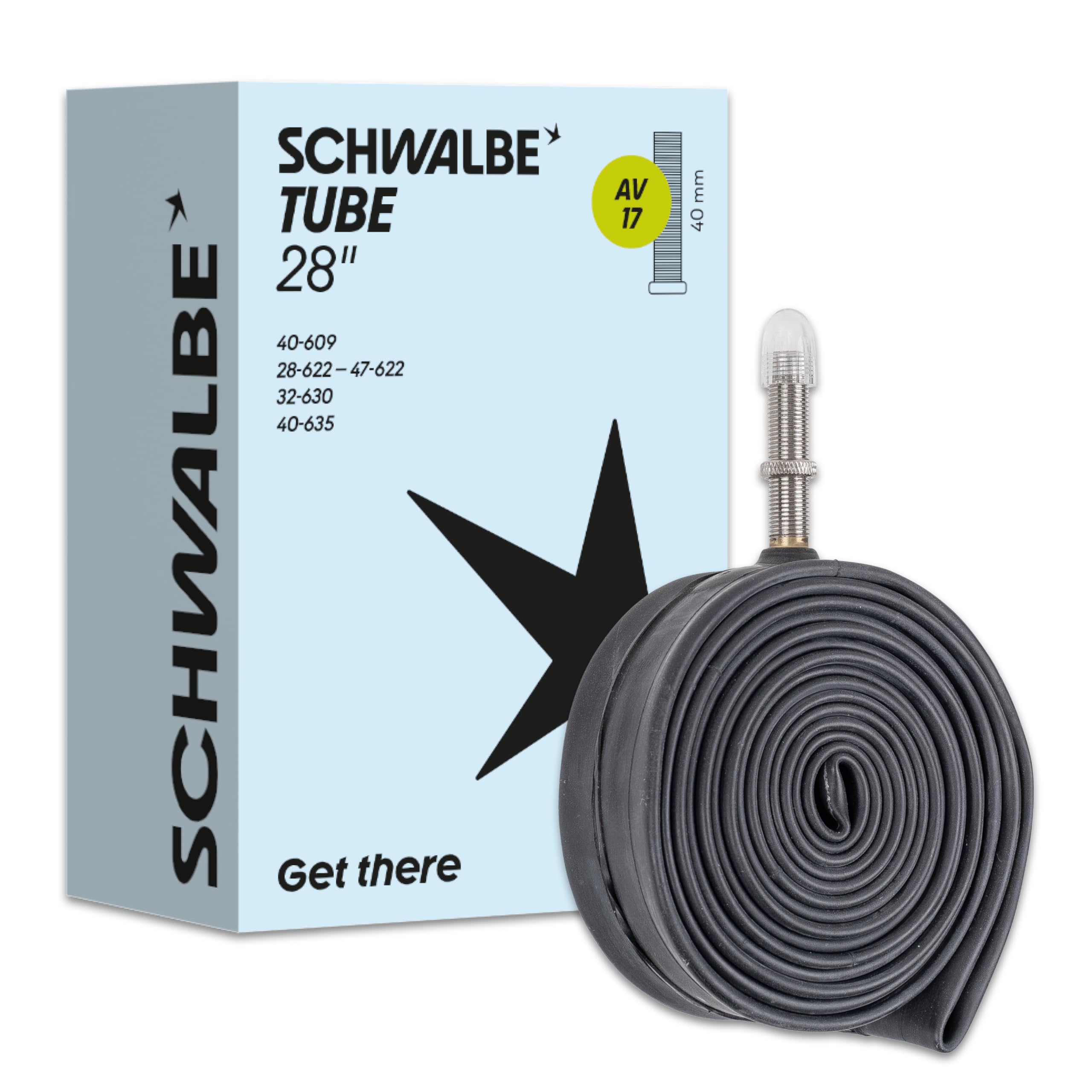 Amazon | SCHWALBE(シュワルベ) 【正規品】700×28/45C用チューブ 米式