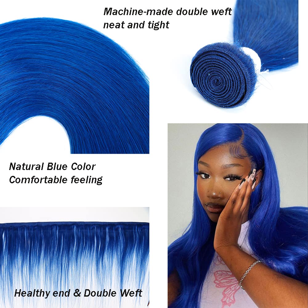 Blue Hair Extensions Weave