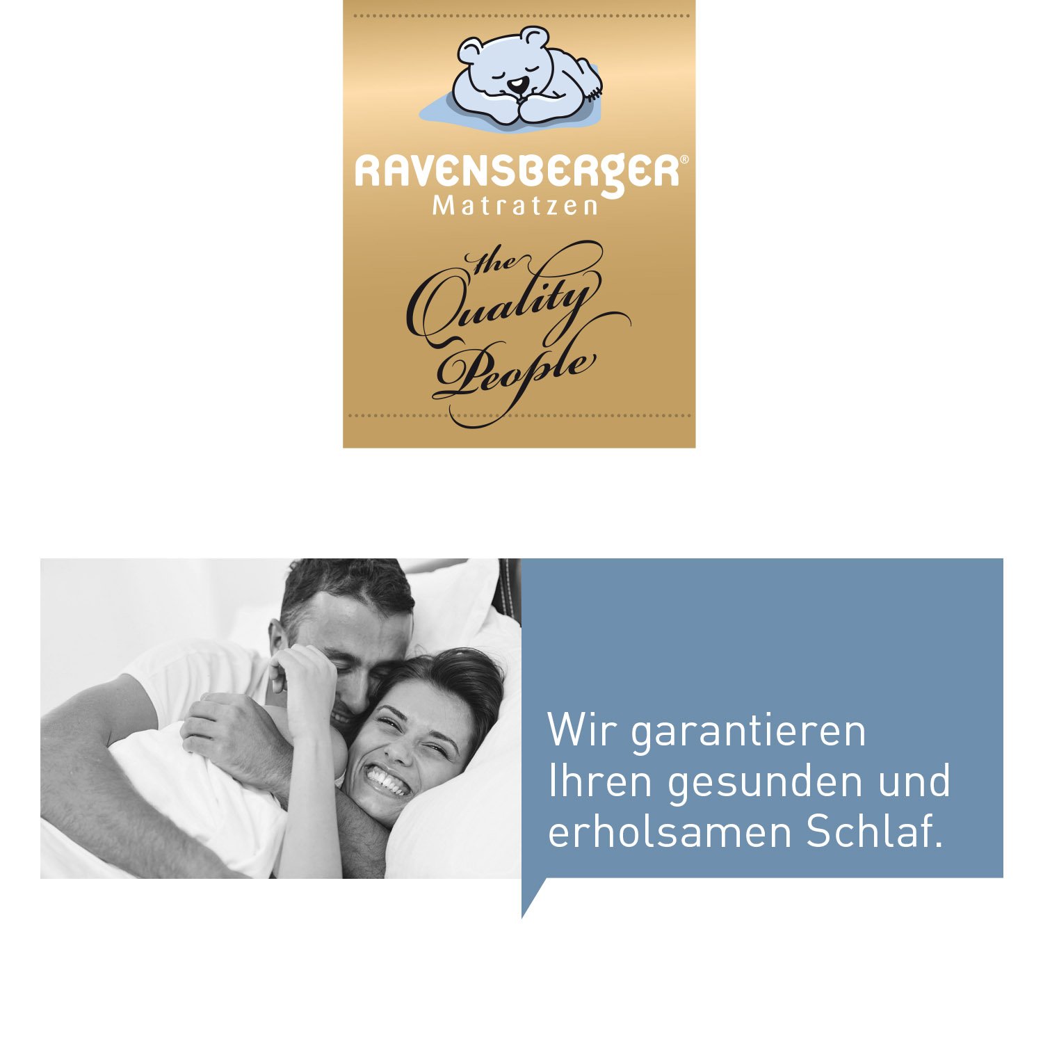 Ravensberger Matratzen Visco-Topper - 90 x 200 x 9 cm - H2/3 RG60 (50-110 kg) - 7 Zonen Matratzenauflage - 9 cm Gesamthöhe - mit Baumwoll-Doppeltuch-Bezug - Matratzentopper