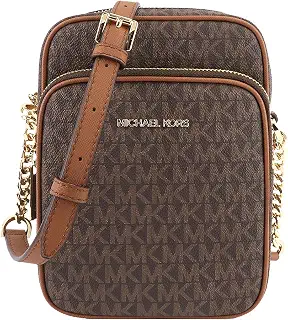 [マイケルコース] ショルダーバッグ クロスボディ 斜めがけ シグネチャー ミニバッグ 小さめ レディース (BROWN ブラウン) [並行輸入品]