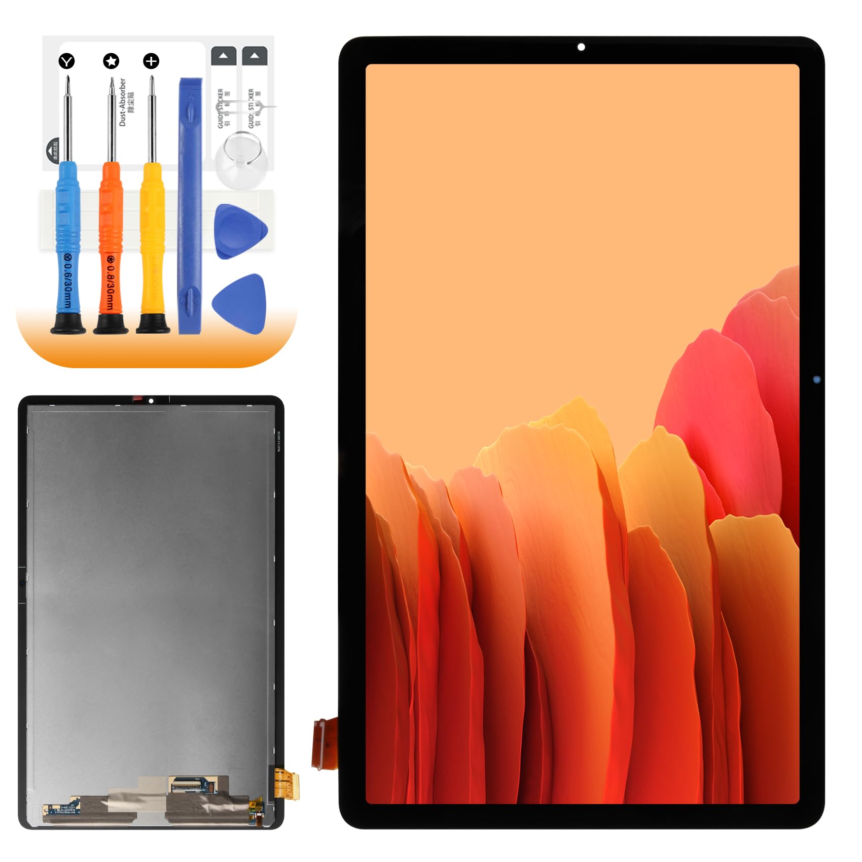Écran LCD pour Samsung Tab S6 Lite LCD Display pour Samsung Galaxy Tab S6 Lite SM-P610 SM-P615 10,4" Ecran Replacement Écran Tactile Digitazer Assembly avec Réparation Kit, Noir