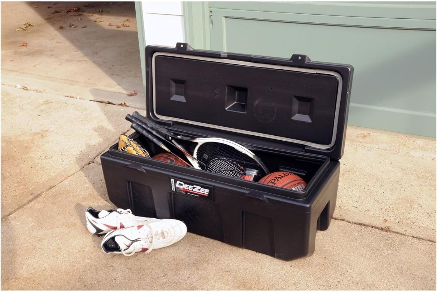 Dee-Zee Poly Plastic Storage Heavy-Duty Stackable Storage Box | Home Garage Basement Shed and Office Organization | DZ6535P