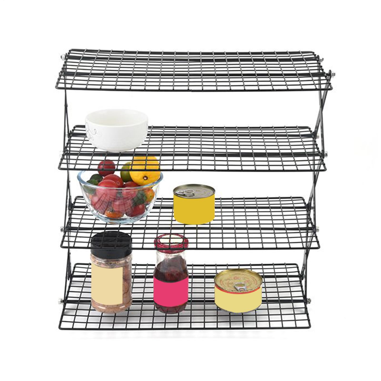 Griglia Di Raffreddamento Per Dolci 4 Livelli Robusto per Cucina e Cottura
