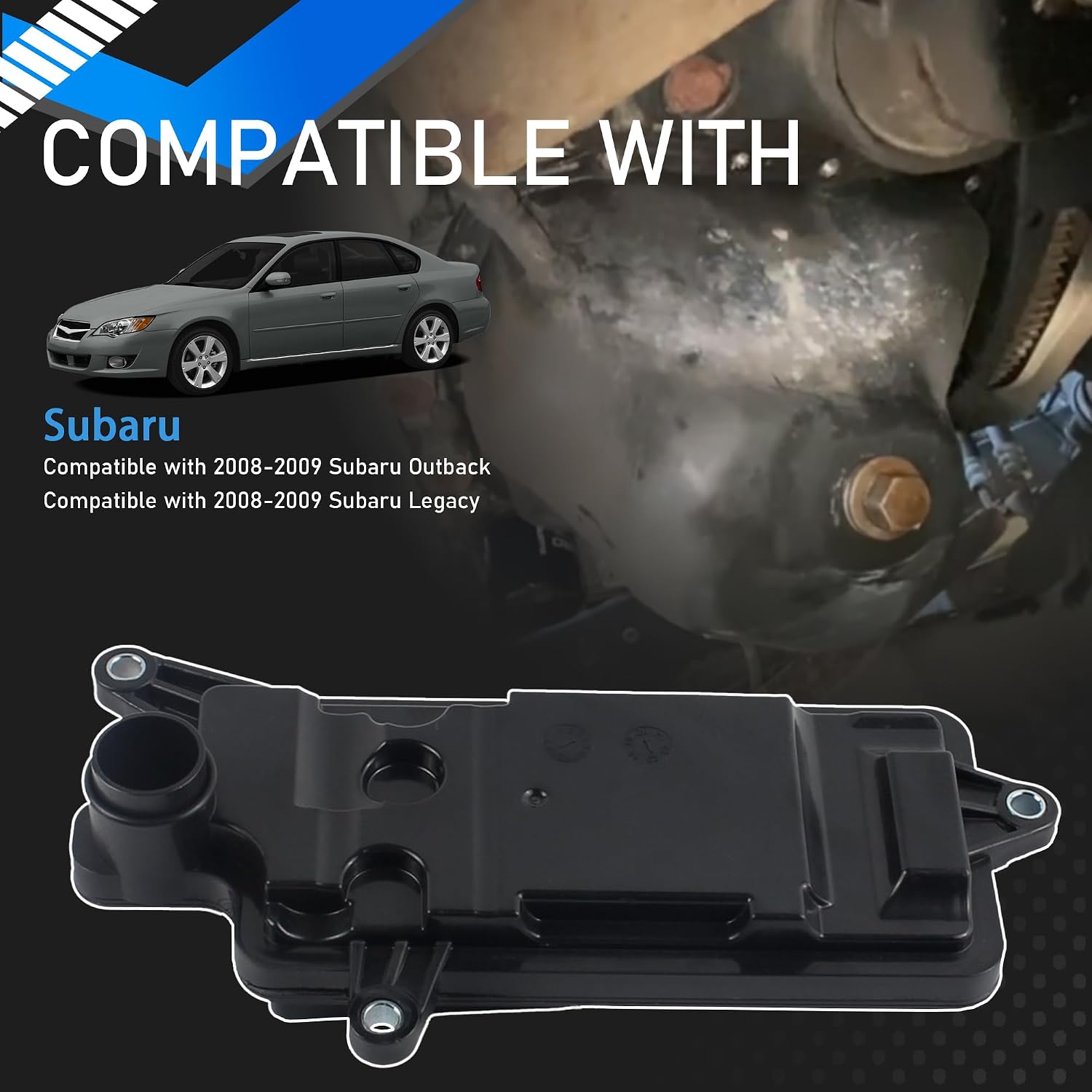 Automatic Transmission Filter Oil Pan Gasket Kit Compatible with 2008-2009 Subaru Outback Legacy AWD 5 SPEED Replaces 69710U JR507E 5EAT