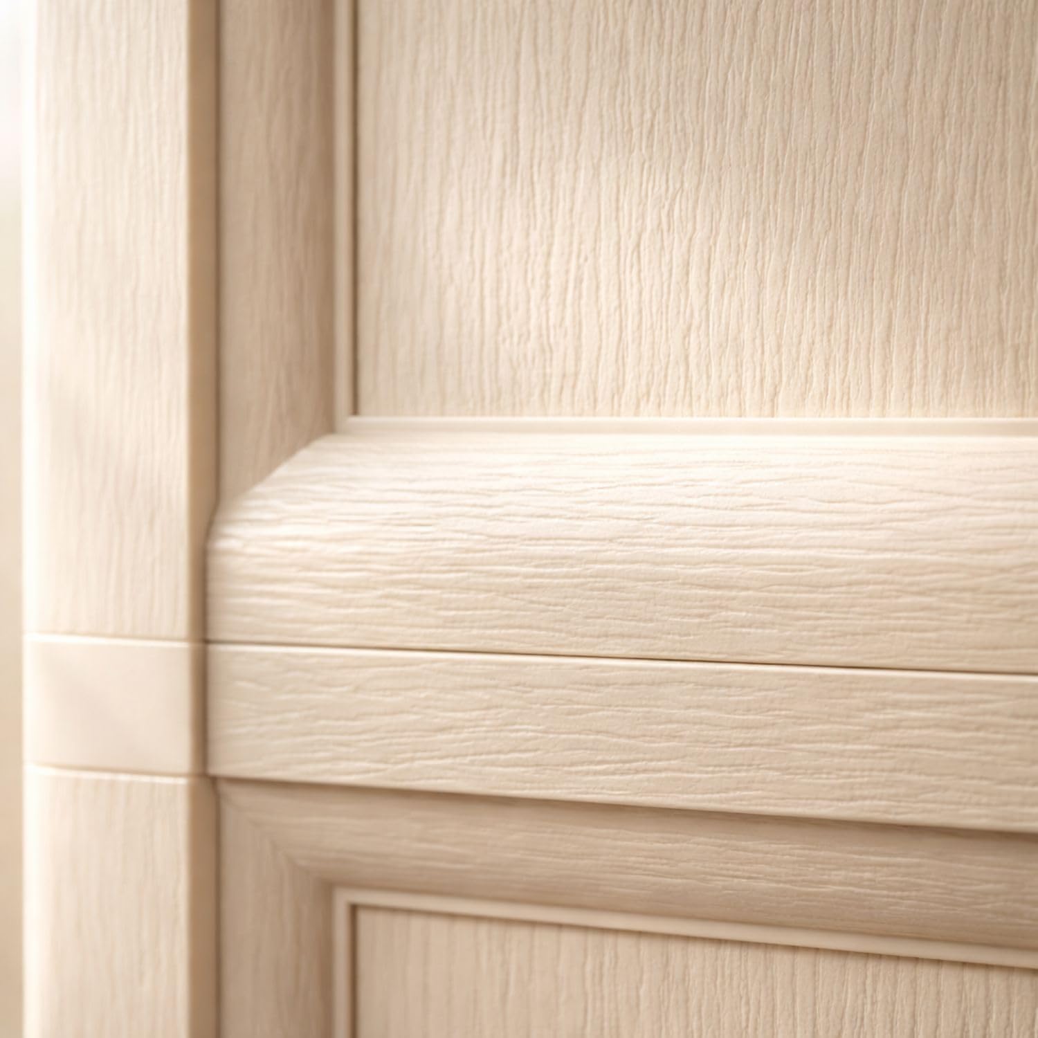 Armadio in Plastica 118 x 43 x 85.5 cm con 3 Ante e Finitura Effetto Legno – Mobile Contenitore Multiuso per Salotto, Balcone Coperto e Organizzazione Casa (Angora)