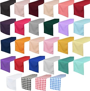 YOUR CHAIR COVERS - 14 x 108 inch Polyester Table Runner - Champagne, Table Runner for Weddings, Events, Hotels and Catering Services