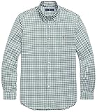 Button-Down-Punktkragen Knopfleiste Lange Ärmel mit geknöpften Schaftmanschetten