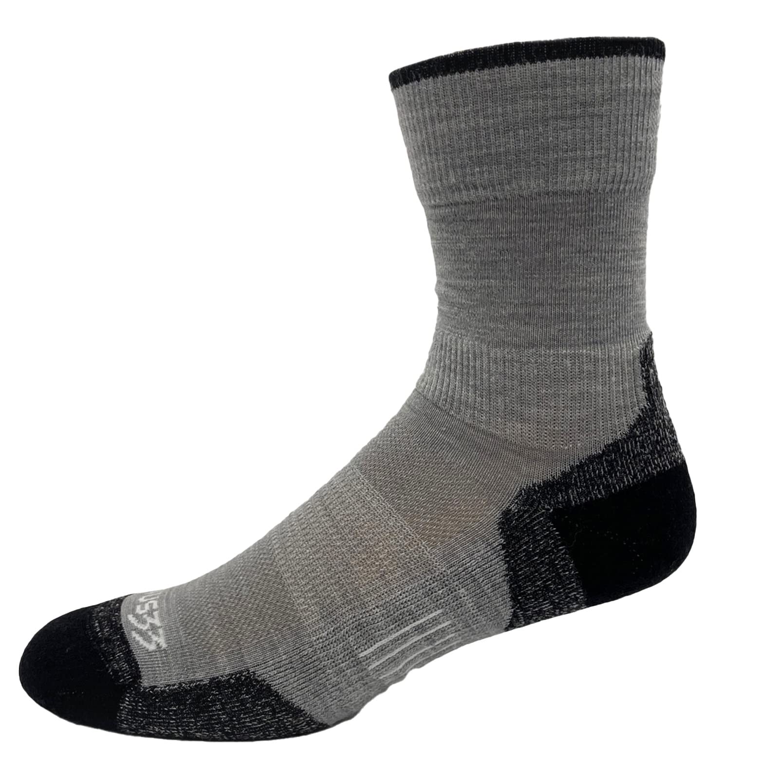 USA Made - Micro Cushion Crew Socks - Hiking Socks - Merino Wool - Mountain Heritage