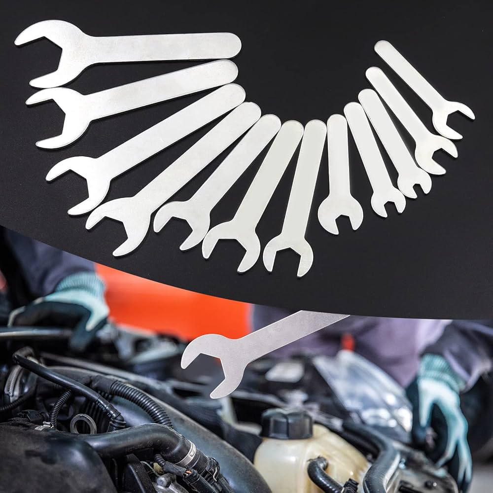 Amazon.co.jp: 極薄スパナ 薄型 六角 スパナセット 12本組