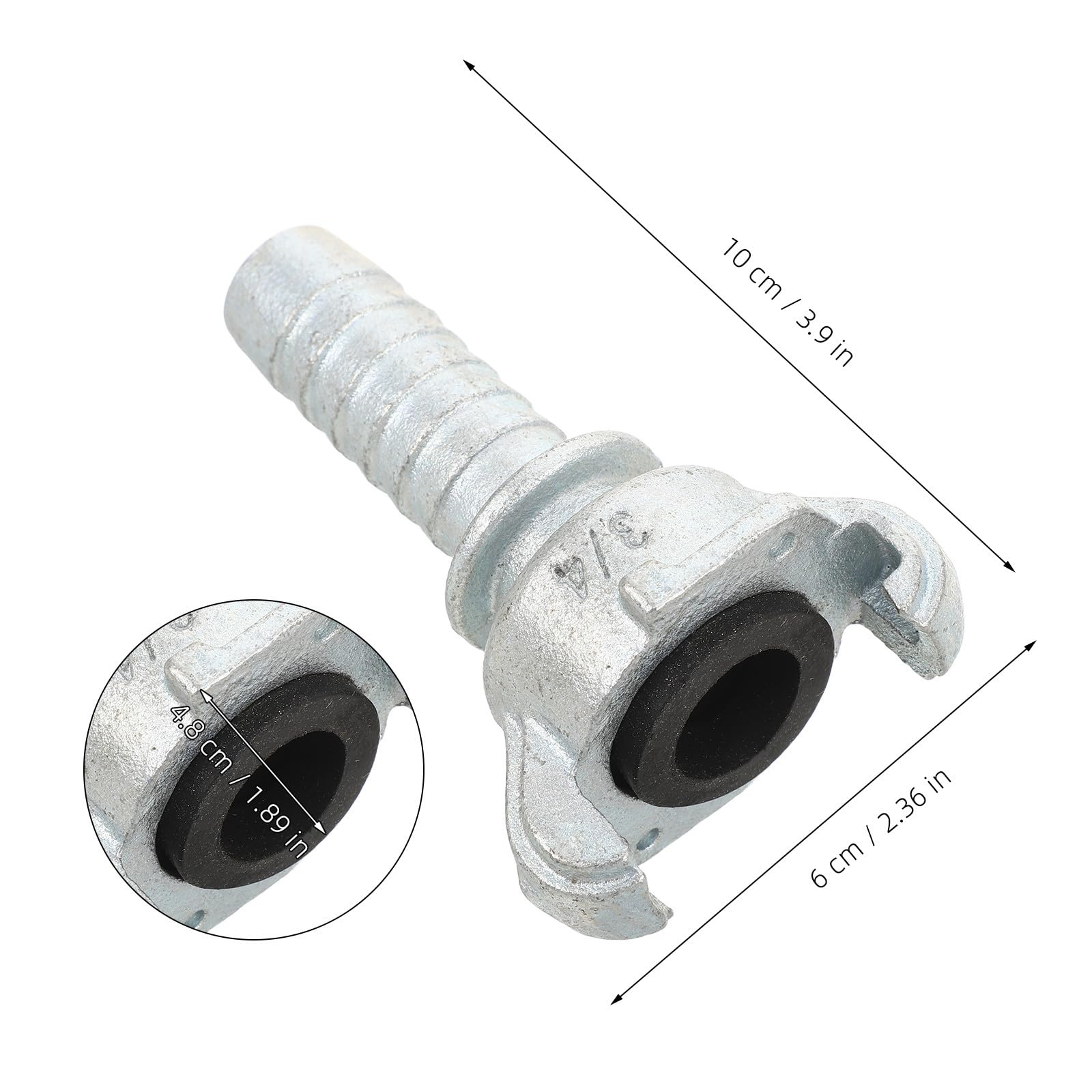 INOOMP 2 raccordi Chicago a innesto rapido da 3/4 di pollice, raccordo per | Raccordo sostituibile per tubo dell'aria, compatibile con raccordi per tubi dell'aria per autoveicoli, consente un