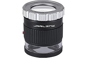JARLINK Professional 30X Jewelers Loupe with Adjustable Focal Length and 3 LED...
