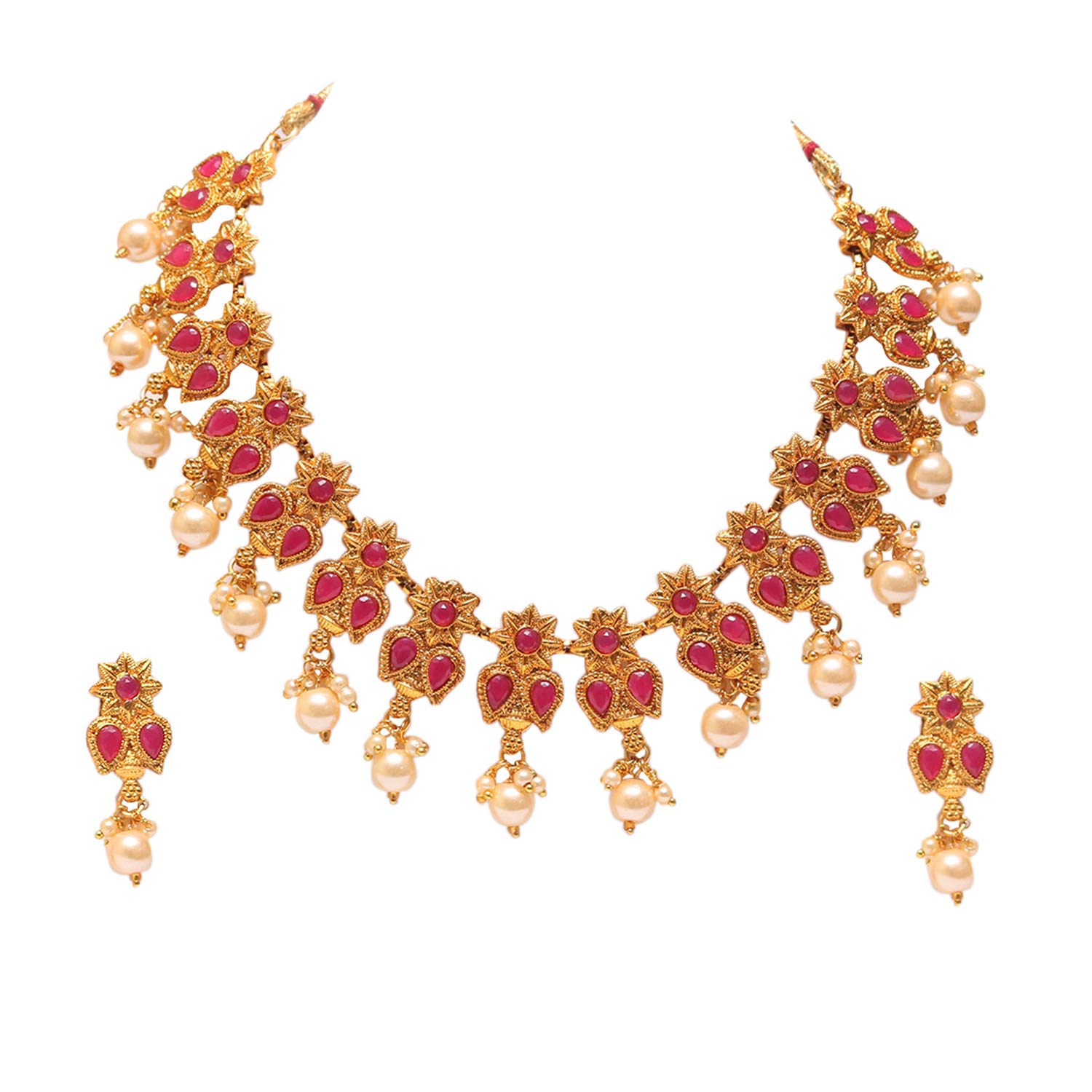 See full amazon price history chart for Swarajshop gold plated Maroon Stone South Indian Pearls Earrings Necklace Set for Women Swarajshop gold plated Maroon Stone South Indian Pearls Earrings Necklace Set for Women (B089G8F7YJ) Amazon Price History, Amazon Price Tracker