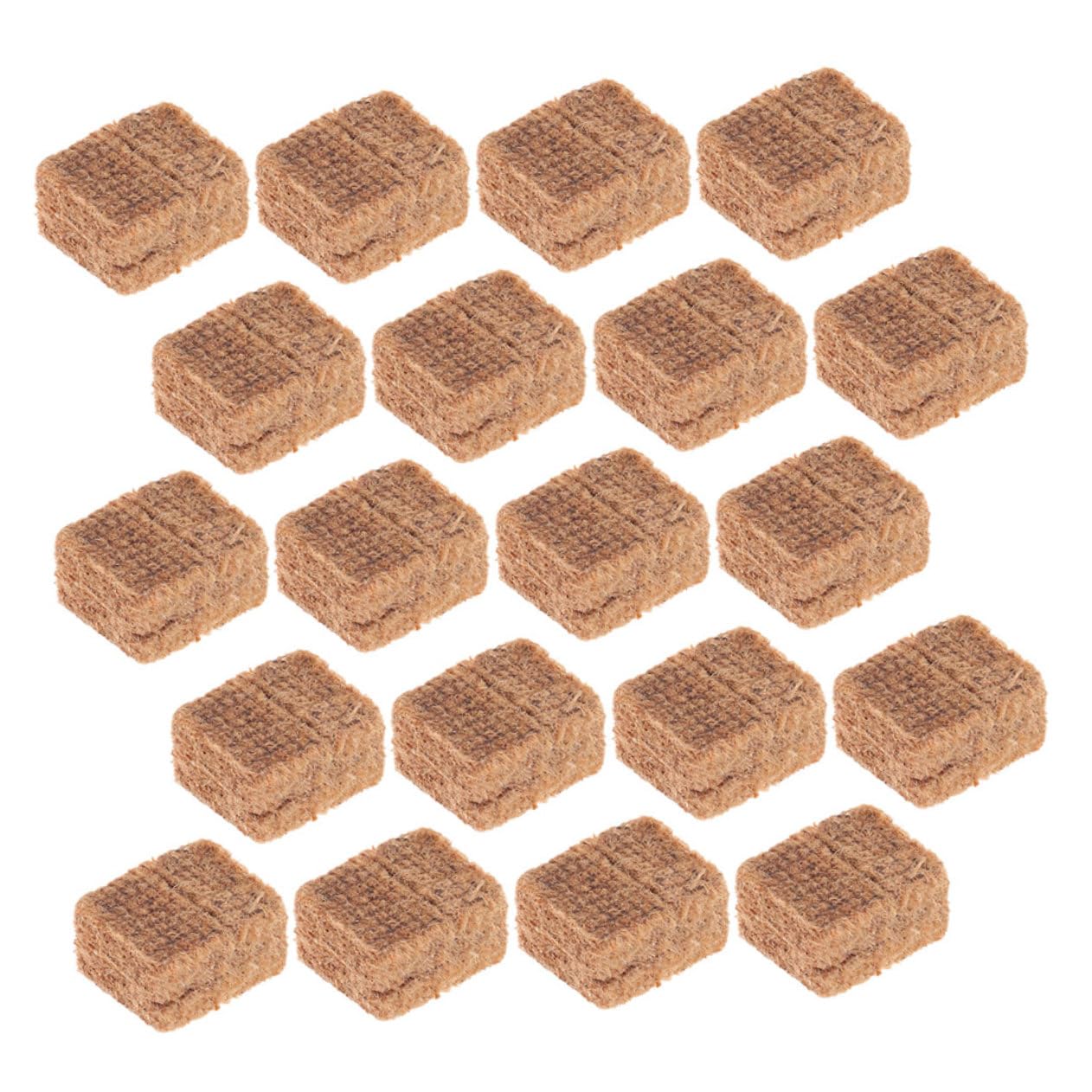 GALPADA 20pcs Charcoal Fire Starter Blocks for Efficient Outdoor BBQ Hot Pot and Grilling Safe Prolonged Burning Saving Charcoal Lighting Pucks for Camping and Picnics