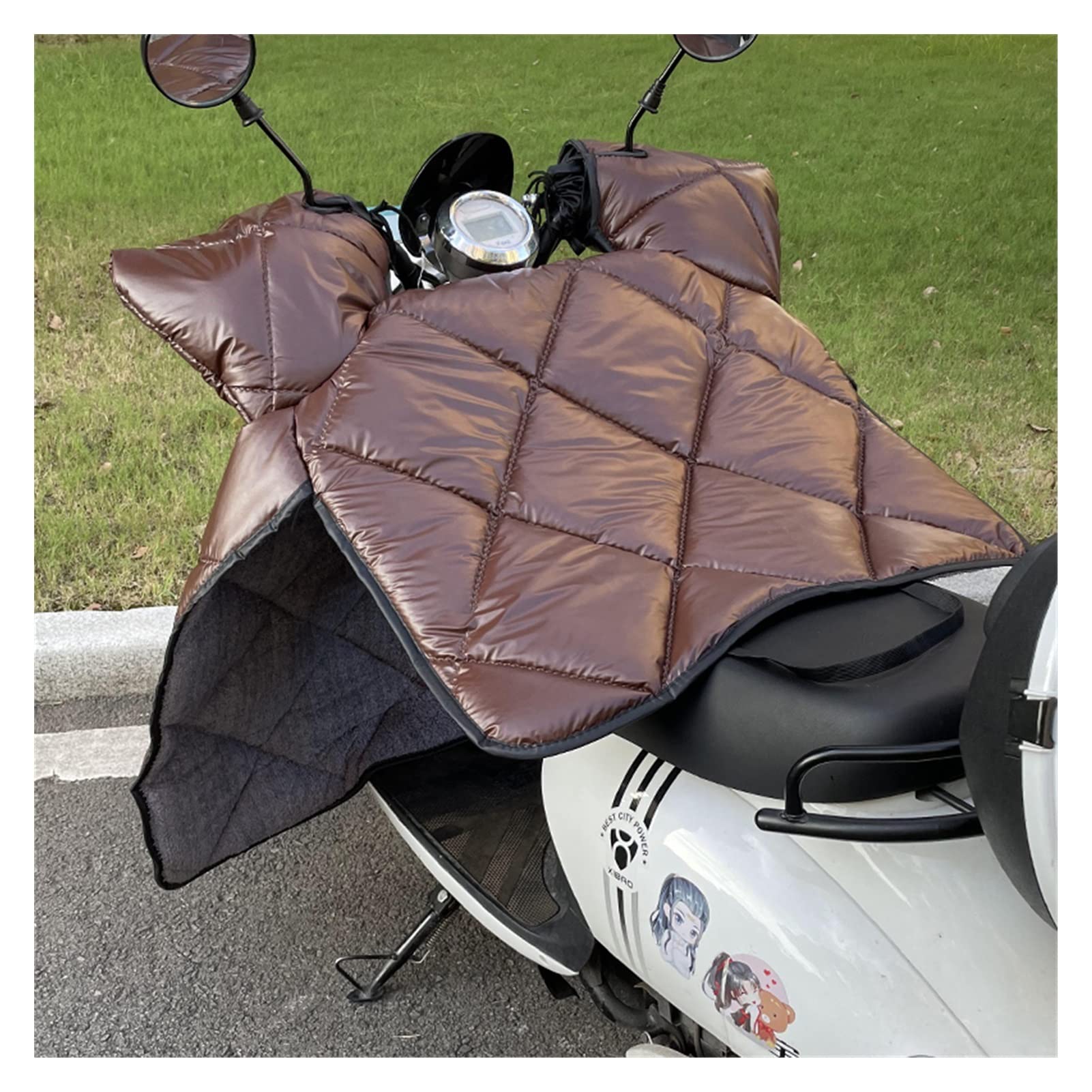 Générique Tablier Scooter, Couvre Jambe Scooter Wind Winter Batterie de Voitures Moto Hiver Universal Coupe-Vent est Chaud et Plus épaississement Velours(6)