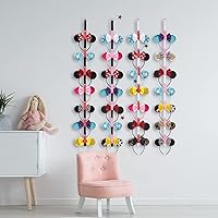 Vista 6 de 4 piezas de diadema de orejas de ratón, organizador vertical de lunares, decoración de pared, accesorios de lazo para el cabello, soporte