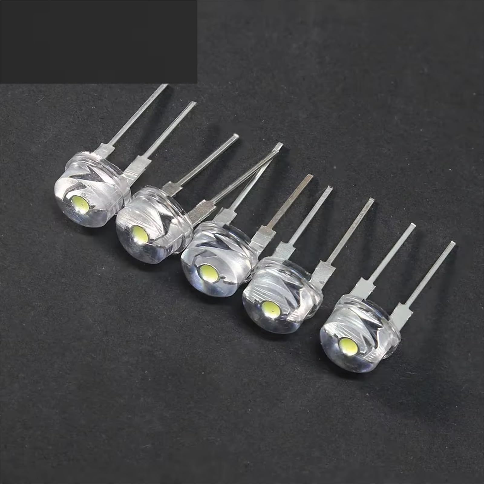 10-50PCS Cappello Di Paglia Led 8mm Blu Verde Rosso Giallo Bianco Bianco Caldo LED Diodo Emettitore Di Luce Super Luminoso F8 0.3W 0.5W 0.75W(20PCS-Green)