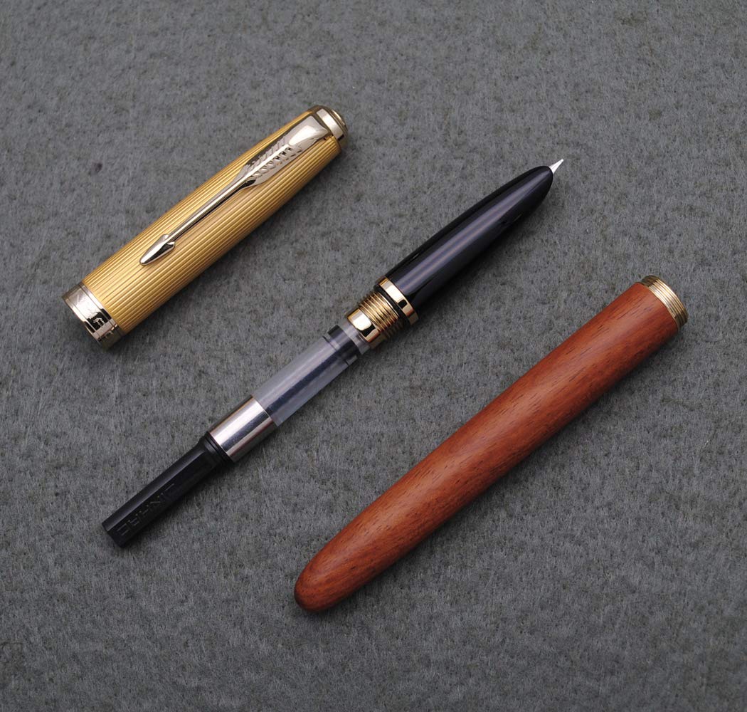 Amazon | JINHAO ジンハオ 85 万年筆 金属/木製 インク ペン (ローズ