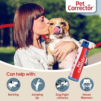 Pet Corrector Dog Training Spray - Stops Barking, Jumping Up, Food Stealing, Furniture Deterrent, Dog Fights & Dog Attacks. Help Control Your Pets Unwanted Behaviour. Humane, Safe & Effective (50ml) | Stops Barking, Jumping Up, Place Avoidance, Food Stealing, Dog Fights & Attacks. Easy to Use, Safe, Humane and Effective.