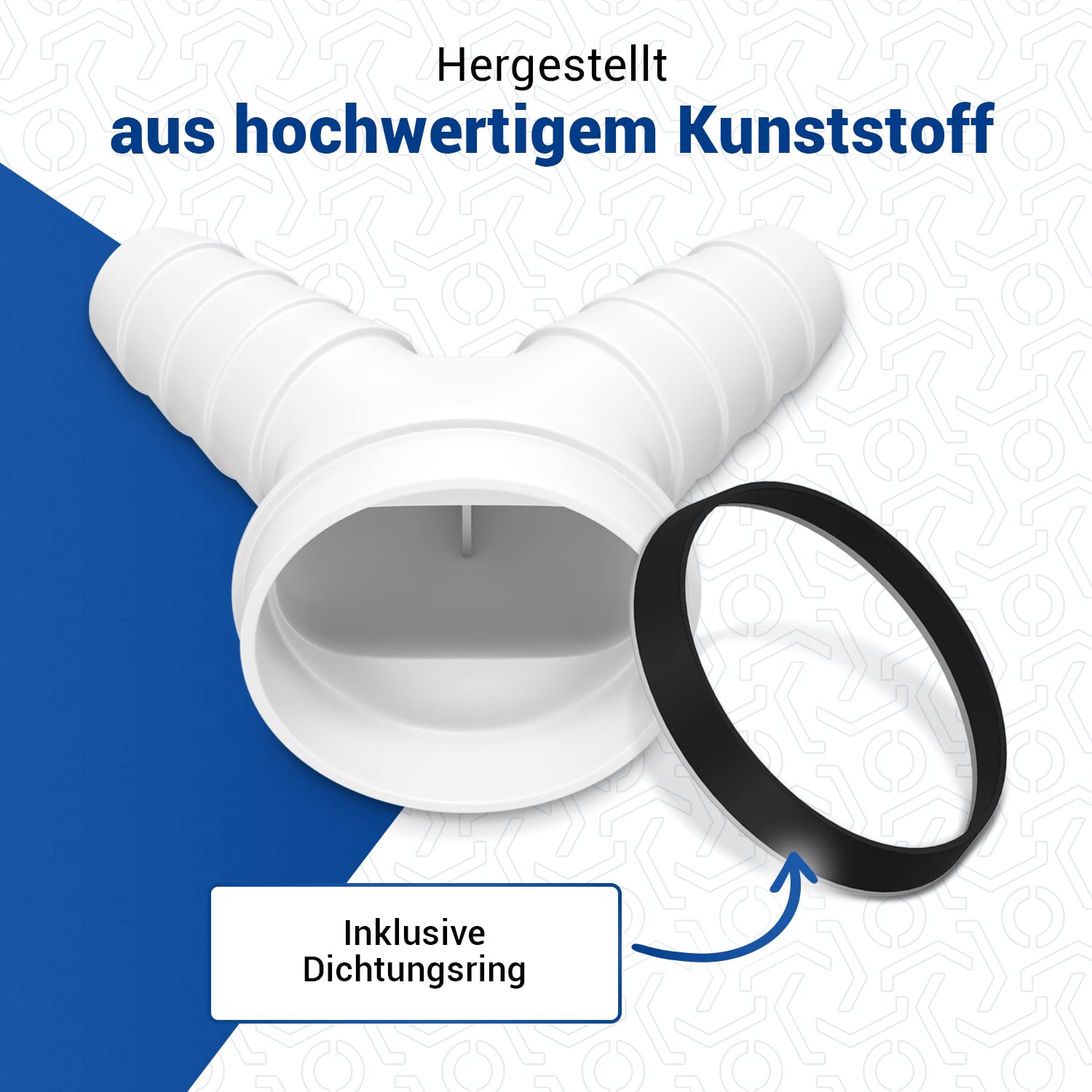 Bosmsaslad 2 Stuks 45-50 mm Wasmachine Afvoer Adapter Wasmachine Afvoerslang Afvoerslang Buisfittingen Afvoerslang voor Wasmachine, Wastafel Zwembad Dwep