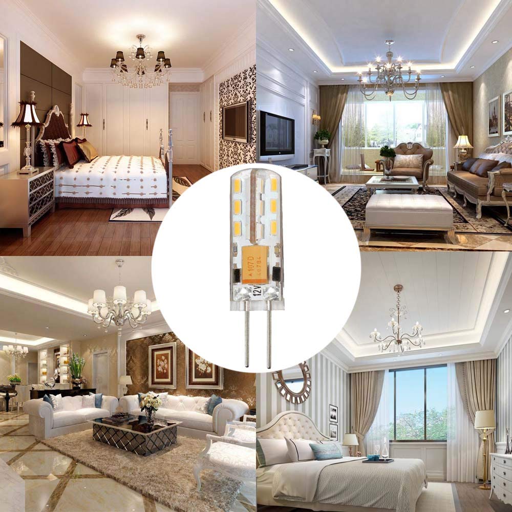 1Pack Set G4 24 SMD LED Warm White 130-150LM Mini Corn Light Bulb Lamps 1 5 Watt AC — view 4