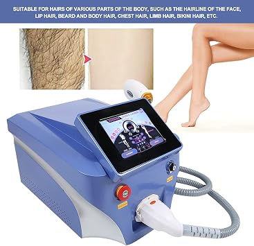 808 Diode Laser Permanent Hair Removal Machine, Portable Hair Removal Machine for Women Men Facial Legs Arms Whole Body Use, Professional Hair Remover with 3 Wavelength