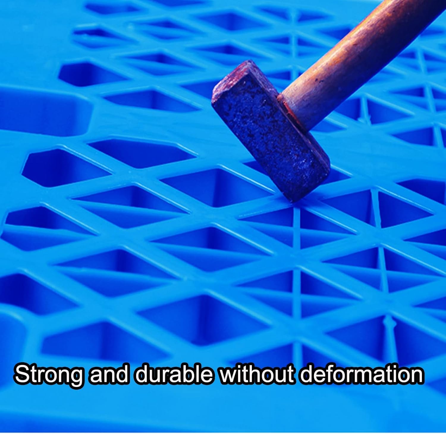 EMYJAY Shipping Grid Pads，Warehouse Pad Cargo Pallet Designed Plastic Pallets are Lighter Than Wooden Pallets Very Convenient and Good to Use (Color : Blue, Size : 80x110cm)