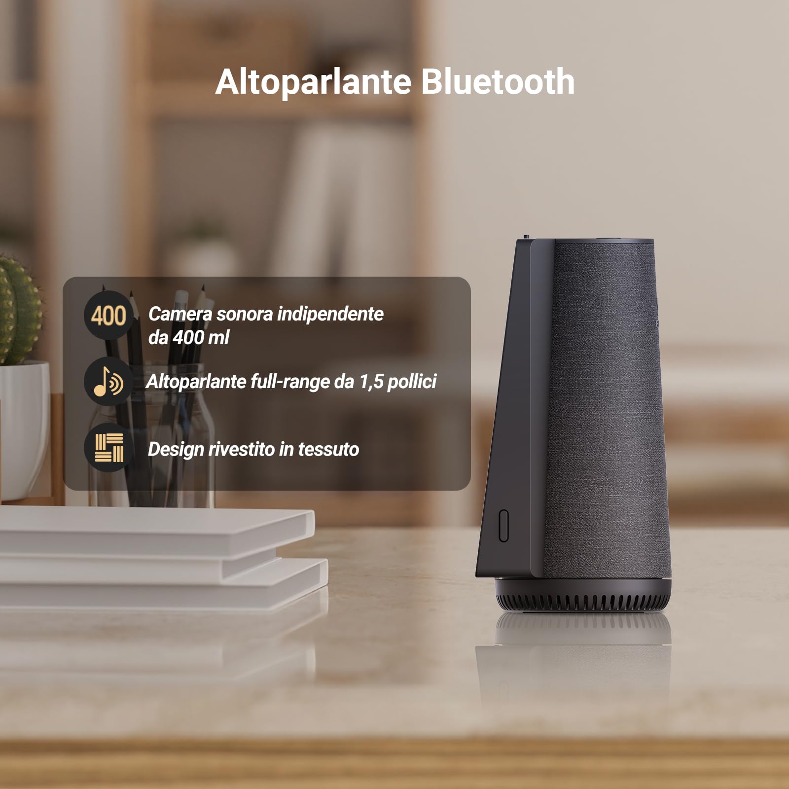 EZVIZ Telecamera WiFi Interno 2K+ 360° con Videochiamata, Rilevamento AI Persone/Animali/Pianto, Monitoraggio Bambini e Anziani, Album Digitale e Altoparlante Bluetooth, WiFi Dual-Band 2,4/5GHz, S10