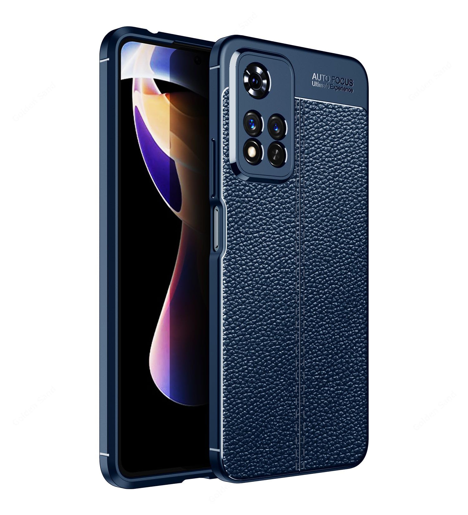 Golden Sand Cover Leather Texture Series Shockproof Armor TPU Case Back Cover for Xiaomi 11i, Xiaomi 11i HyperCharge 5G Mobile Phone, Blue (B09PBM6SJB) Amazon Price History, Amazon Price Tracker