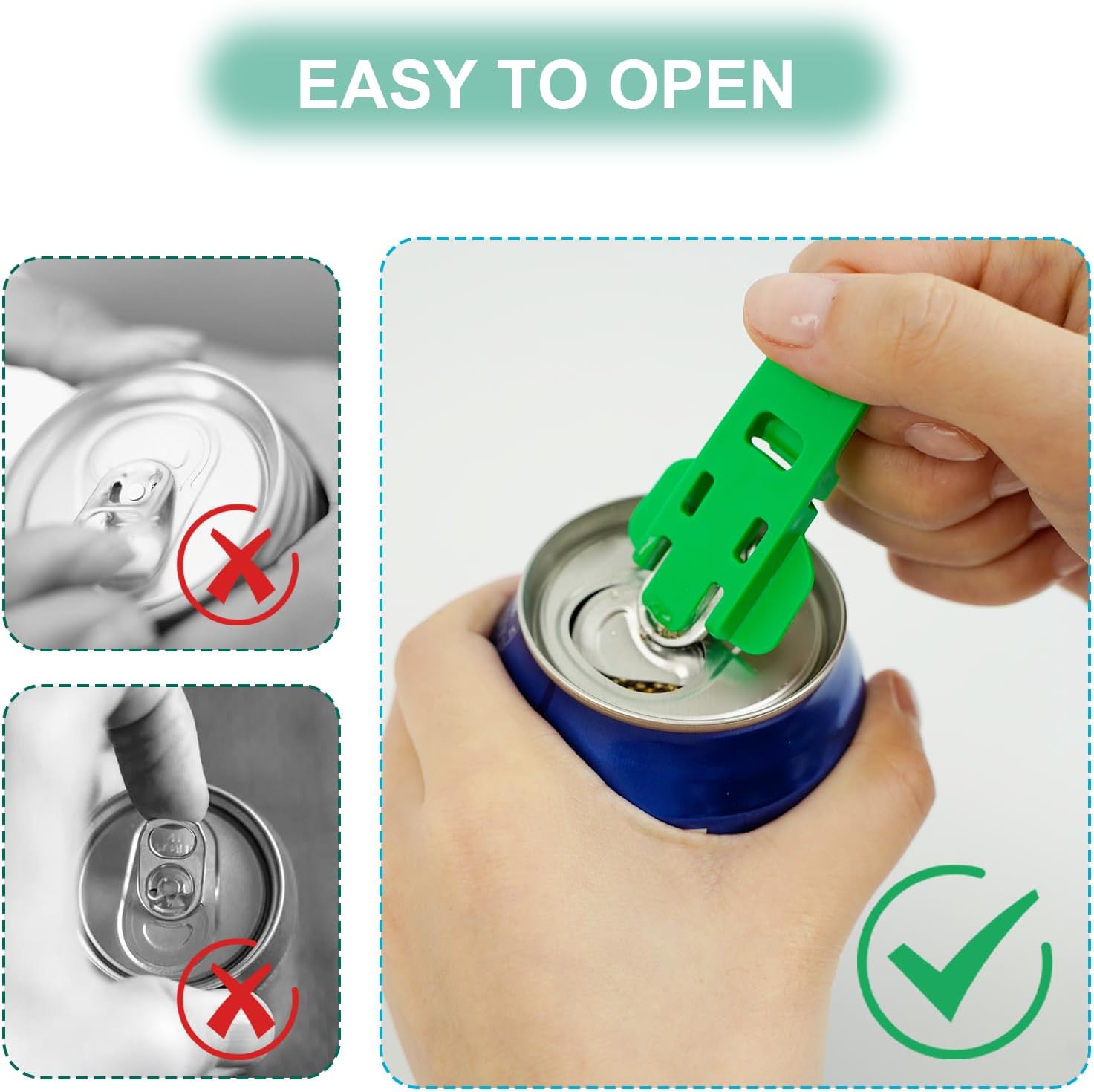 Soda Can Covers Lids, 12 PCS Reusable Silicone Soda Can Covers and Manual Openers, Pop Can Covers for Soda, Can Stoppers Protectors for Soda Beverages Juices Beer Cola Can Saver Lid Fits Standard Cans