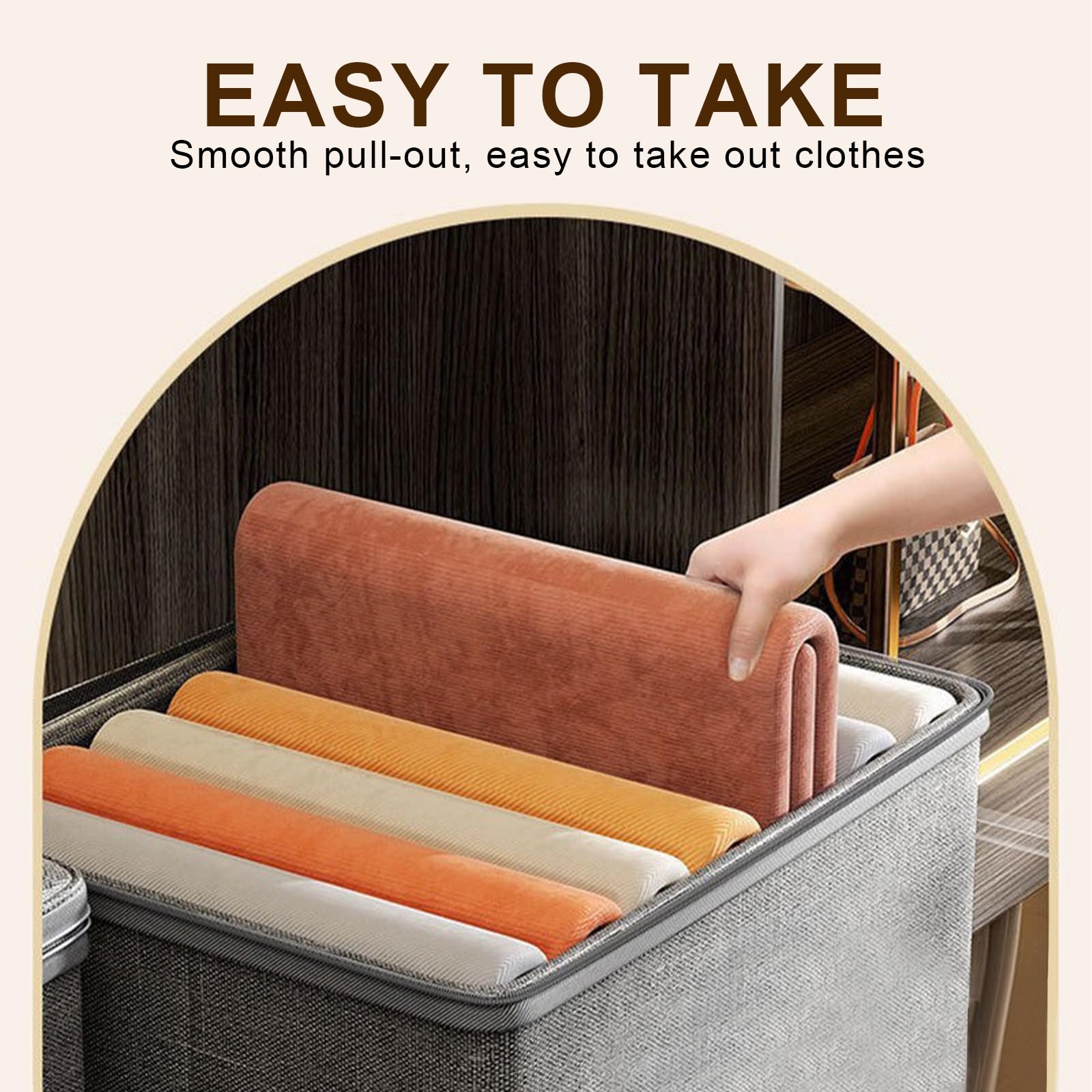 Boîte Verrouillable, Rangement En Tissu Avec Couvercle Et Serrure