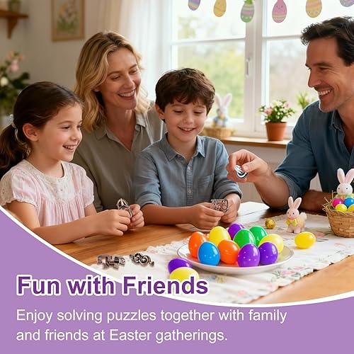 Miniatura 33 de Juego de rompecabezas de metal y madera de 16 piezas, rompecabezas de lógica y anillo desafiantes para adultos, regalo entretenido y reflexivo para